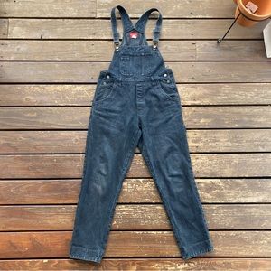 Women’s Vintage Denim Overalls Black Large 90’s Y2K